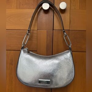 Kate Spade Metallic Silver Shoulder Bag NEW $369
See pics!!!!